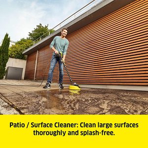 Karcher K5 Premium Smart Control Pressure Washer in use.