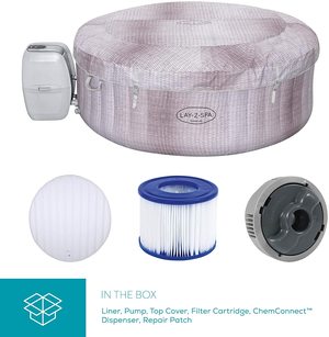 Lay-Z-Spa Cancun Hot Tub's accessories.