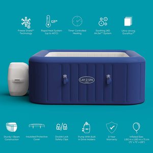 Lay-Z-Spa Hawaii Hot Tub's features.