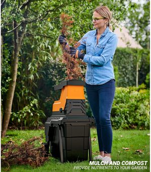 LSRL Garden Shredder in use.