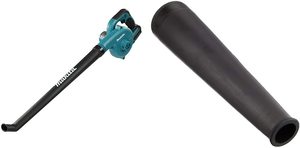 Makita DUB186Z 18V Cordless Blower with an attachment.