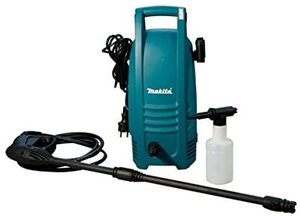 Makita HW101 Pressure Washer with accessories.
