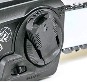 Adjusting the Makita UC3551A/2 Electric Chainsaw.