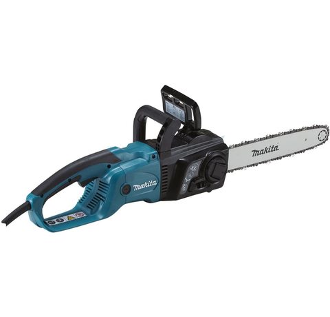 Makita UC3551A 2 Electric Chainsaw Main view of the Makita UC3551A/2 Electric Chainsaw.