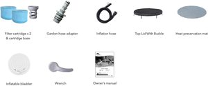 MSPA Rimba Hot Tub's accessories.