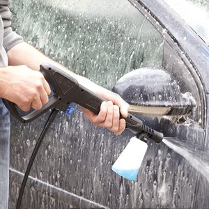 Neo High Pressure Washer's foam application system.