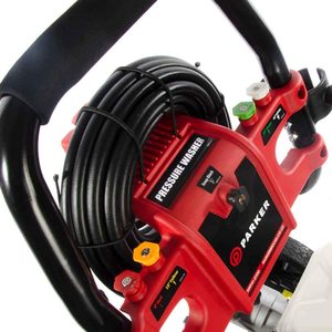 Close up view of the ParkerBrand Petrol Pressure Washer.