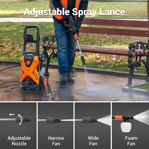 Paxcess Electric Power Washer's adjustable nozzle.