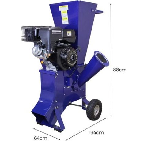 T-Mech 15HP Petrol Wood Chipper's dimensions.