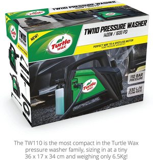 Turtle Wax TW110 Pressure Washer's box.