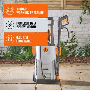 VonHaus 2200W Pressure Washer's features.