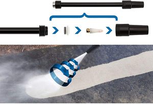 Wilks-USA RX525 High Powered Pressure Washer's attachments.