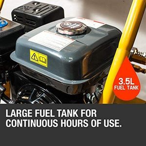 Wilks-USA TX625 Petrol Power Pressure Washer's fuel tank.